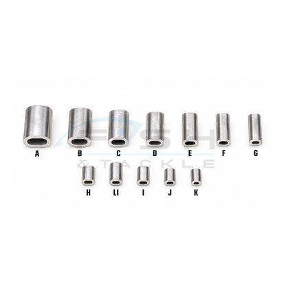 jinkai-aluminum-crimp-sleeves-size-comparison