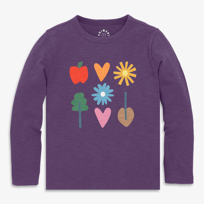 Kids Long Sleeve Fall Florals Tee