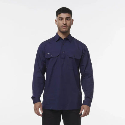 KingGee Workcool Vented Closed Front Long Sleeve Shirt K14033