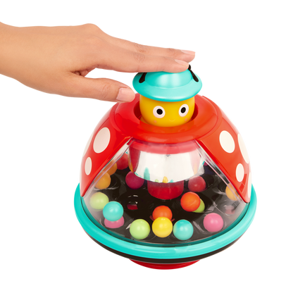 popping lady bug toy for kids
