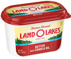 LAND O LAKES BUTTER WITH CANOLA OIL 15 OZ TUB