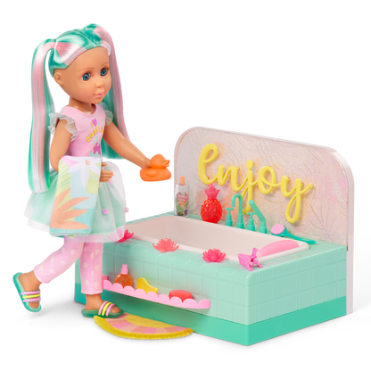 Leia & Bathtub Playset - Glitter Girls