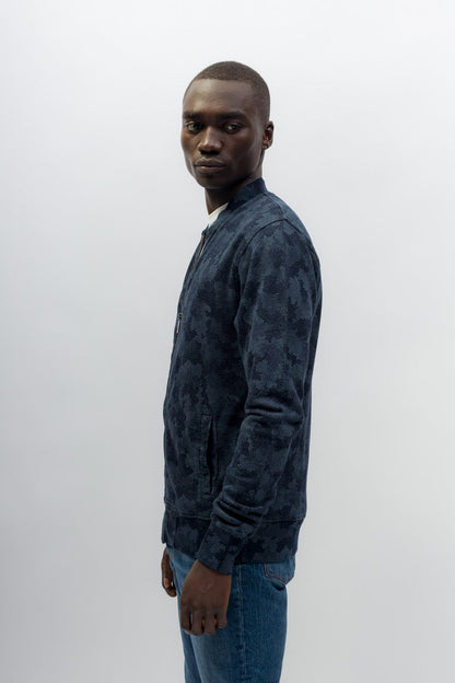 Leo | Men's Indigo Dyed Baseball Jacket