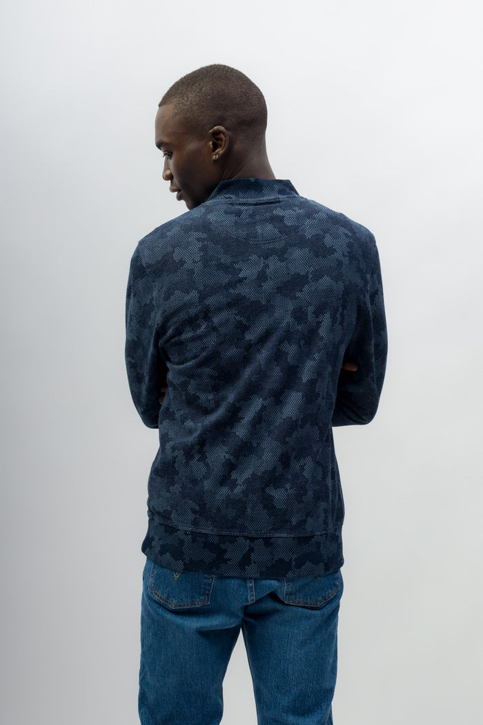 Leo | Men's Indigo Dyed Baseball Jacket