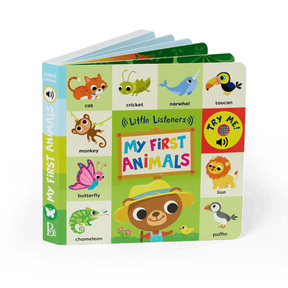 Interactive audio board book for babies and toddlers