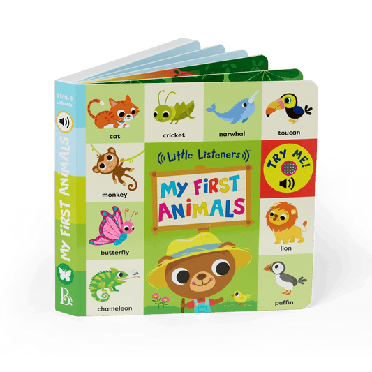 Interactive audio board book for babies and toddlers