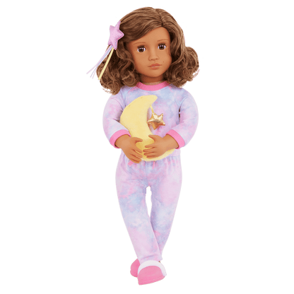 Our Generation 18-inch Slumber Party Doll Luna & Storybook