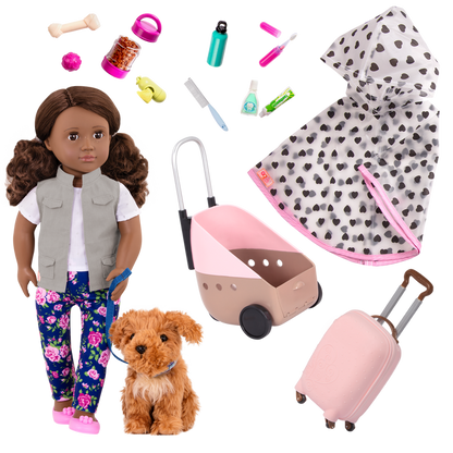 Our Generation Doll Malia & Passenger Pets Bundle