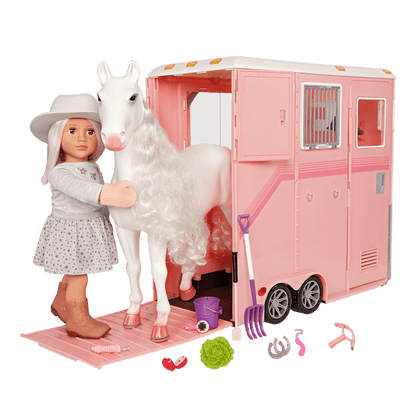 Our Generation Mane to Travel Horse Trailer Set for 18" Dolls