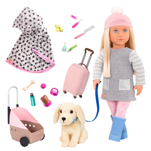 Our Generation Doll Meagan & Passenger Pets Bundle