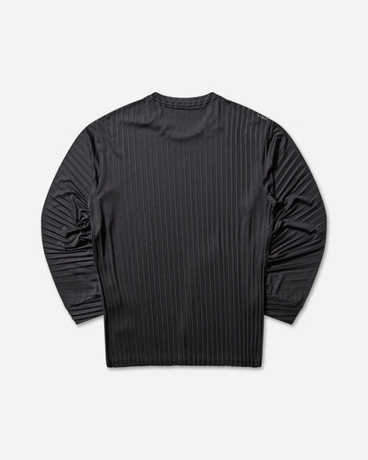 Satisfy AuraLite Pleated Long Tee Black T-Shirts Shortsleeve 11068 00001