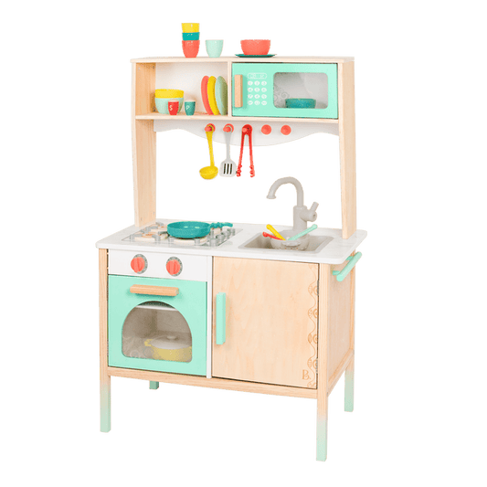 Wooden play kitchen