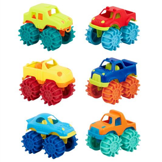 6 Mini Monster Trucks