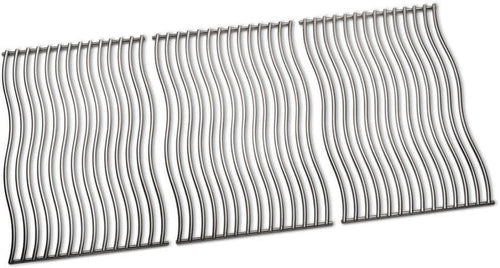 stainless steel cooking grids for Napoleon Rogue 625 set of three with iconic wave pattern