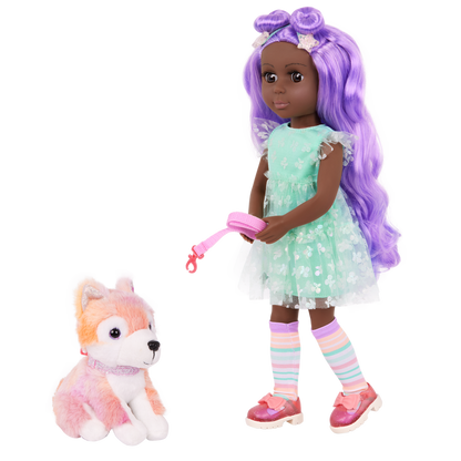 Glitter Girls Neve & Candy 14-inch Doll and Plush Pup Set