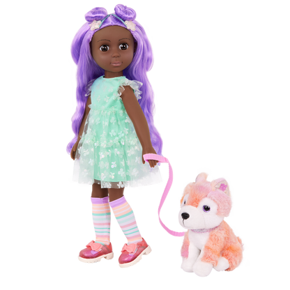 Glitter Girls Neve & Candy 14-inch Doll and Plush Pup Set
