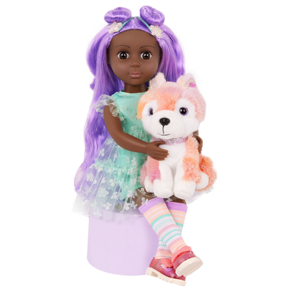 Glitter Girls Neve & Candy 14-inch Doll and Plush Pup Set
