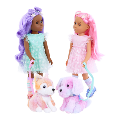 Glitter Girls Neve & Candy 14-inch Doll and Plush Pup Set