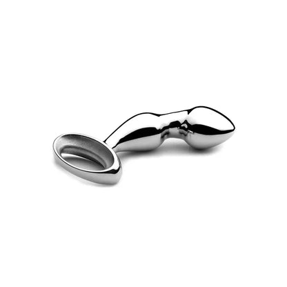 njoy Stainless Steel Prostate Pfun Plug - Silver - Butt