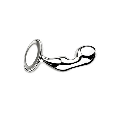 njoy Stainless Steel Prostate Pfun Plug - Silver - Butt