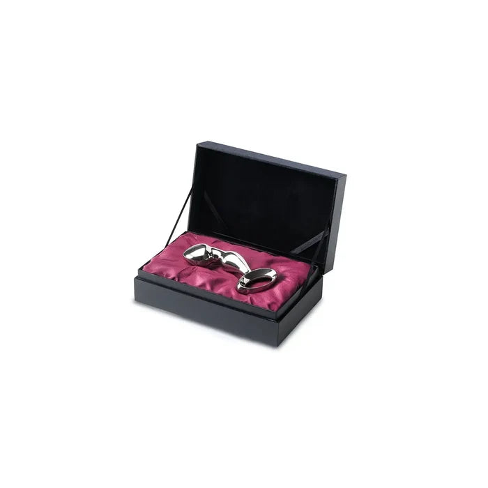 njoy Stainless Steel Prostate Pfun Plug - Silver - Butt