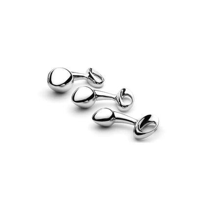 njoy Stainless Steel Pure Plug Medium - Silver - Butt