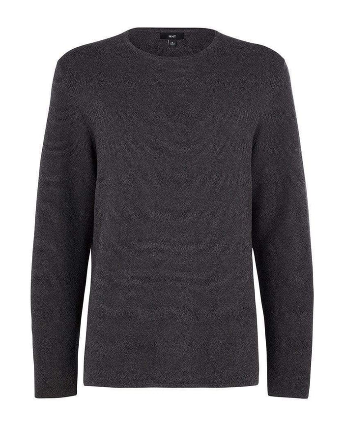 NNT Corporate Wear Charcoal / S NNT Long Sleeve Knit Jumper CATE38