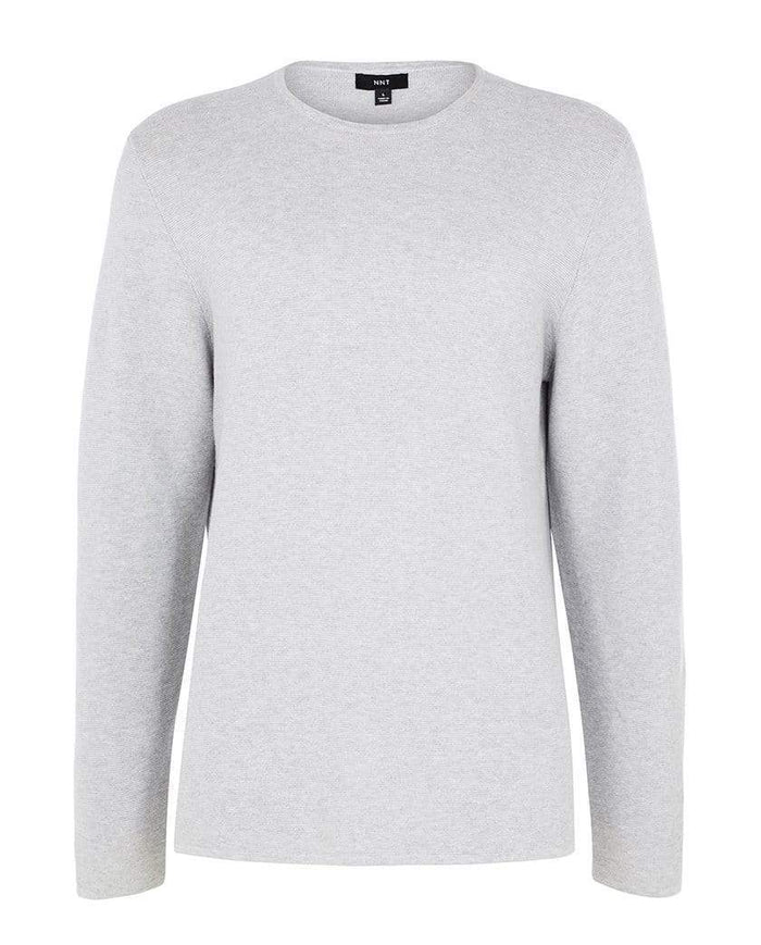 NNT Corporate Wear Grey / S NNT Long Sleeve Knit Jumper CATE38