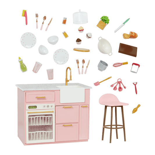Our Generation Cooking Island Kitchen Playset for 18-inch Dolls