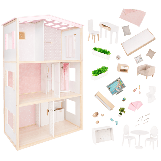 OG Sweet Home Dollhouse & Furniture Playset