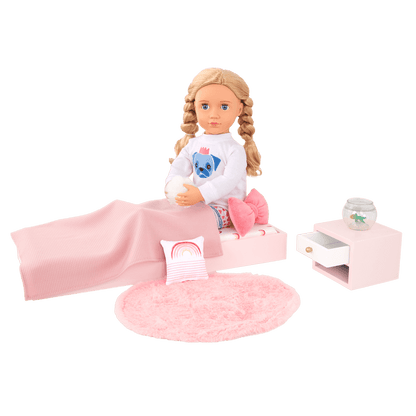 Our Generation Sweet Snuggles Bedroom Furniture Set for 18-inch Dolls