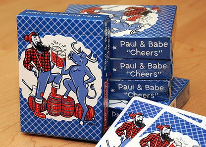 Paul & Babe Cheers Poker Playing Cards
