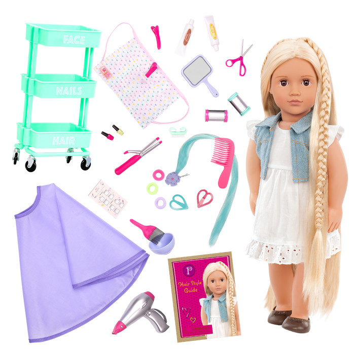 Our Generation Doll Phoebe & Berry Nice Salon Day Bundle