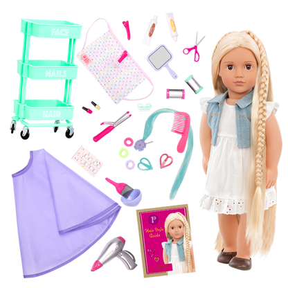 Our Generation Doll Phoebe & Berry Nice Salon Day Bundle