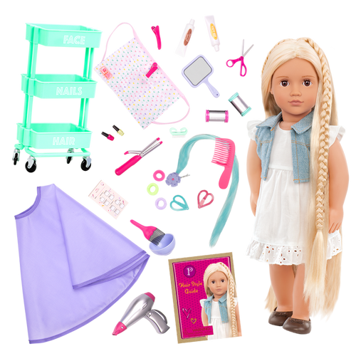 Our Generation Doll Phoebe & Berry Nice Salon Day Bundle