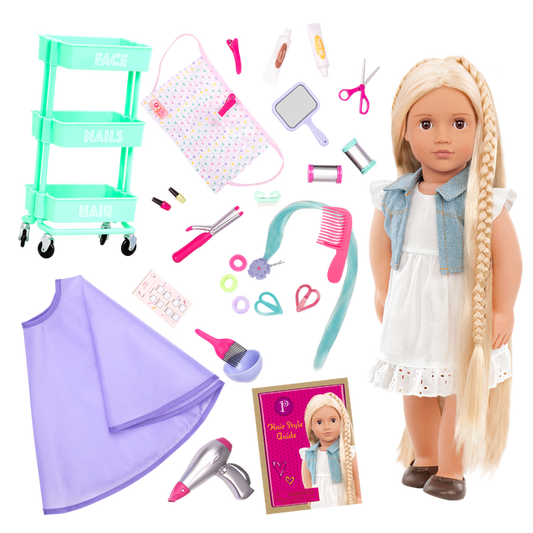 Our Generation Doll Phoebe & Berry Nice Salon Day Bundle