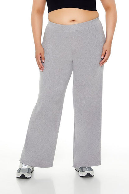 Plus Size High-Rise Wide-Leg Pants