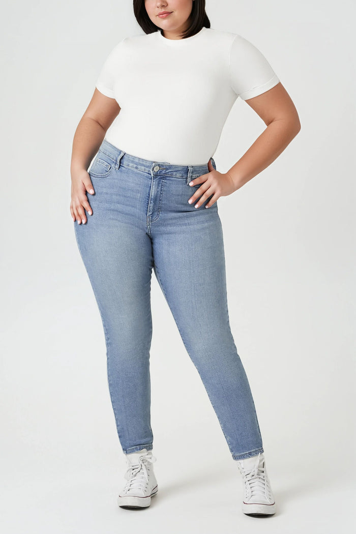 Plus Size Skinny High-Rise Jeans