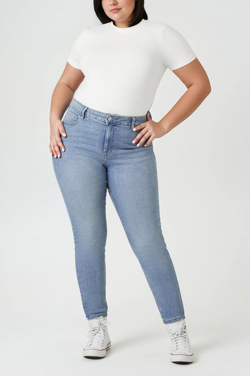 Plus Size Skinny High-Rise Jeans