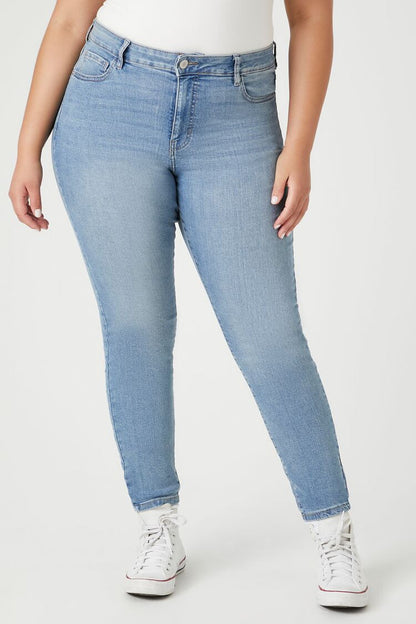 Plus Size Skinny High-Rise Jeans