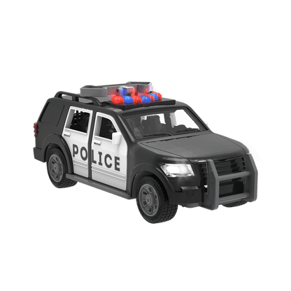 Toy police SUV with light-up arrow.