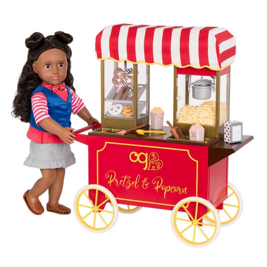 Our Generation Poppin' Plenty Snack Cart for 18-inch Dolls