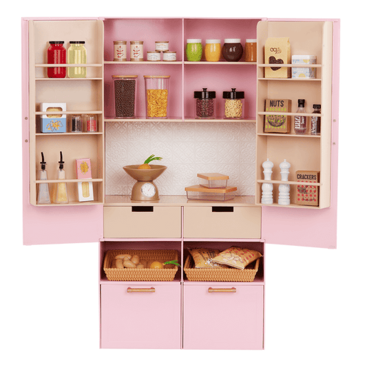 Our Generation Doll Kitchen Pantry Fully Stocked