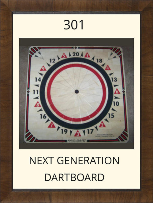 Pro Dart 301 Next Gen Dartboard - Black / Red
