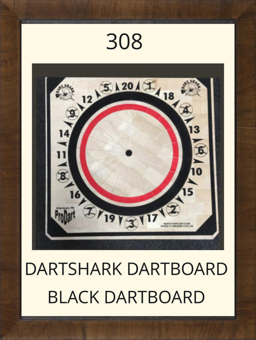 Pro Dart 308 Dart Shark Dartboard - Black