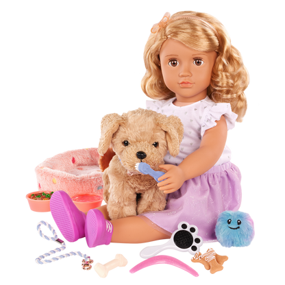 Our Generation Puppy Care & Play Set for 18" Dolls