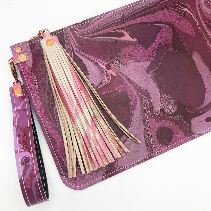 Raspberry Froth Wristlet - No One Alike