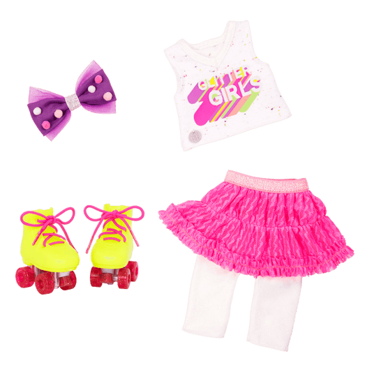 Roller skating outfit for 14-inch doll