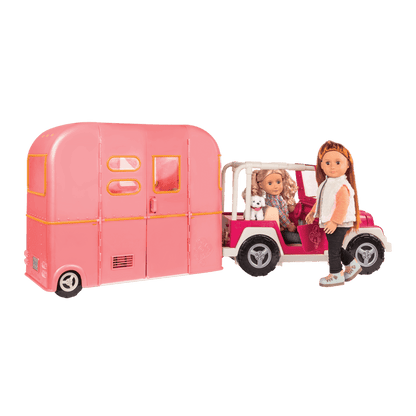 RV Seeing You Camper Pink with Noa and Coral