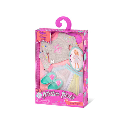 Star sweater for 14-inch doll
